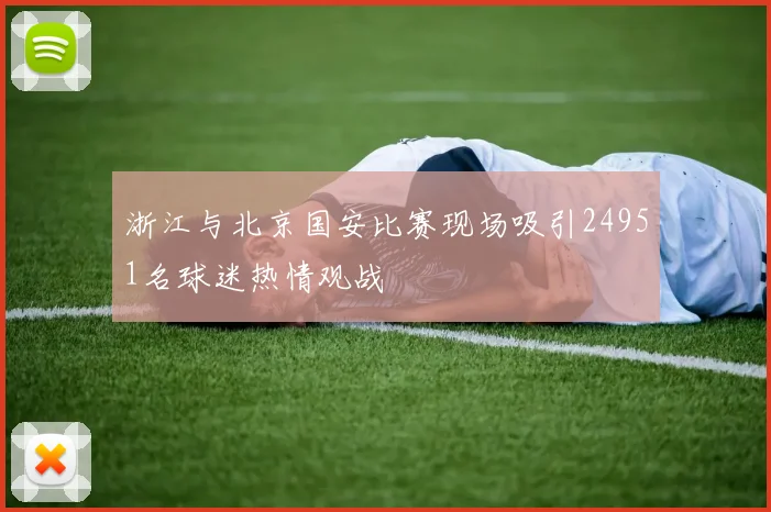 浙江与北京国安比赛现场吸引24951名球迷热情观战